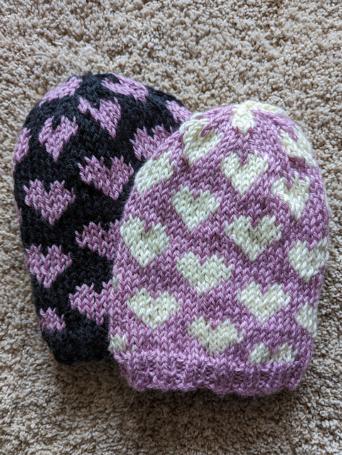 Waterfall Hearts Beanie