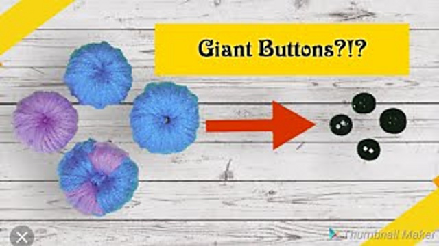 Giant Yarn Buttons