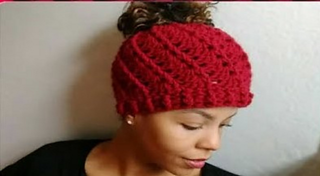 Spiral Messy Bun Hat