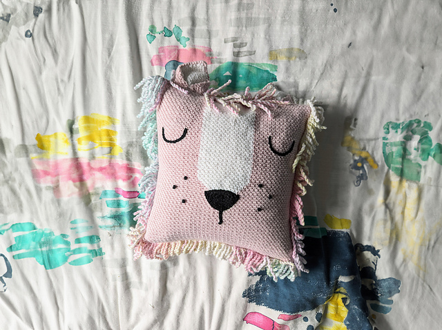 Lulu the Lion Throw Pillow