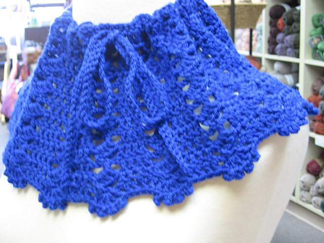 Tipped Crochet Cowl