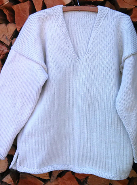Easy "Fold Over" V Neck