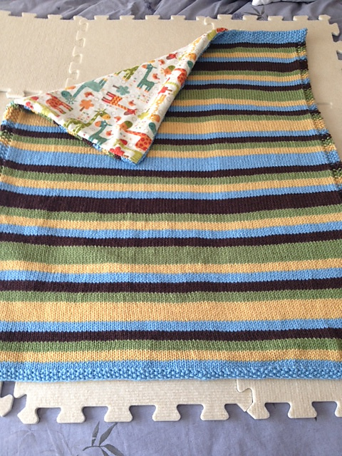Twin Stripes Stroller Blanket