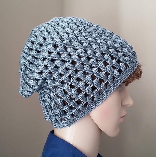 Pineapple Stitch Slouch Hat