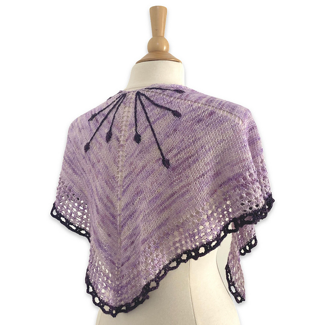 Chocolate Lily Shawl
