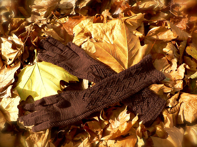 Herringbone Opera Gloves