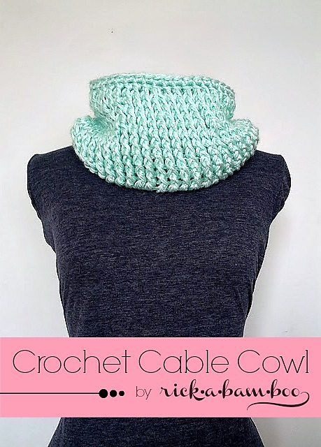 Crochet Cable Cowl