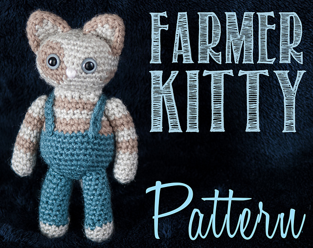 Farmer Kitty Cat Amigurumi