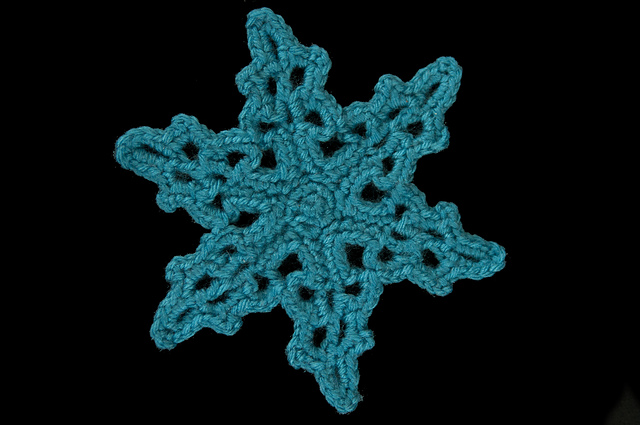 Bright Blue Snowflake