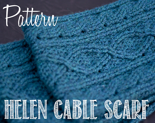 Helen Crochet Cable Scarf