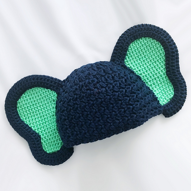 Bean Stitch Elephant Baby Hat