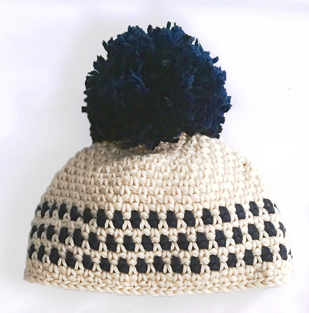 Moss Stitch Baby Hat
