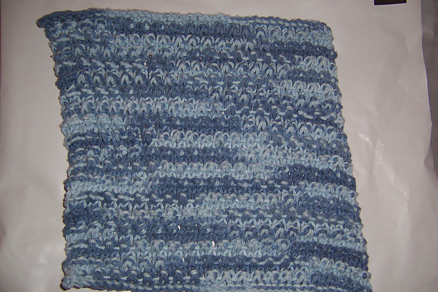 Pebble stitch dishcloth   