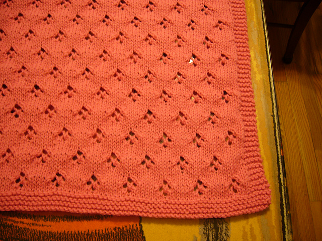 Ravelry: Lace Car Seat Blankie pattern by Jean Adel