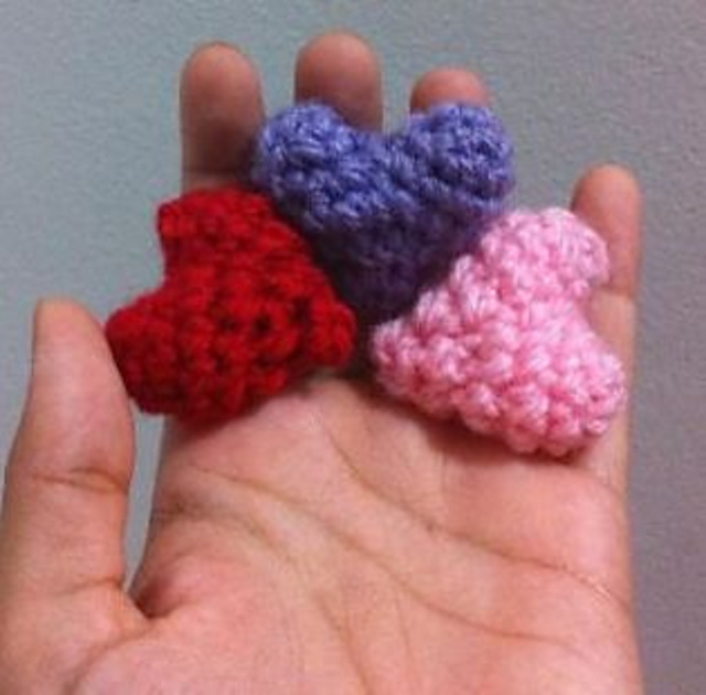 So tiny stuffed heart! (Keychain size)