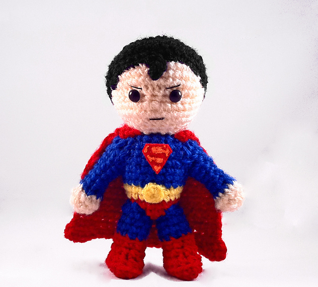 Superman Chibi Inspired Amigurumi