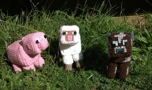 Minecraft Pig, Sheep and Cow