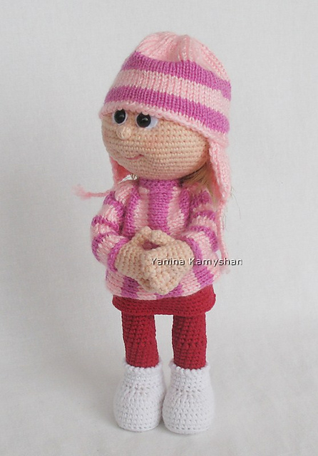 Girl in sweater and hat