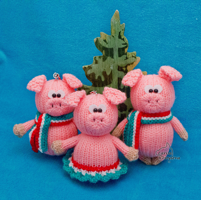 Pig Christmas Decoration
