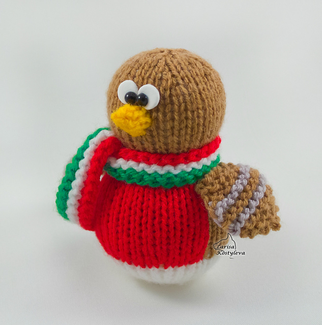 Robin bird Christmas decoration