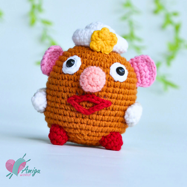 Mrs Potato Head Amigurumi