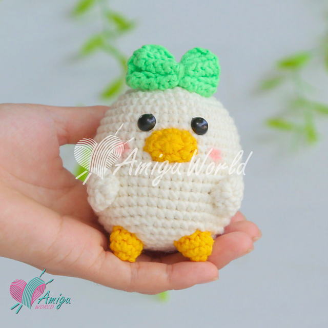 Duck with Blue Bow