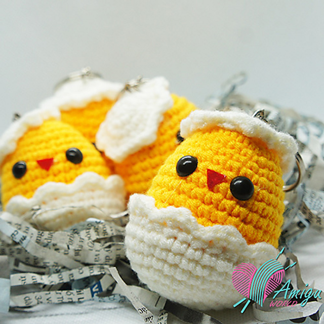 Egg keychain