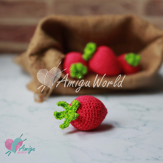 Strawberry keychain