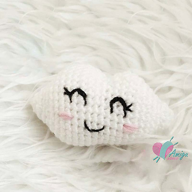 White Cloud Keychain