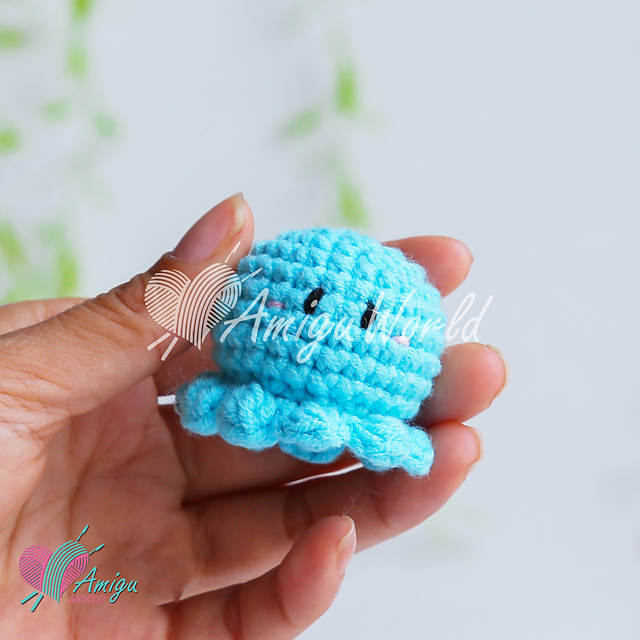 Tiny Octopus Keychain