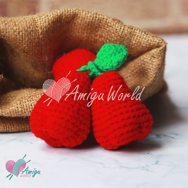 Rose apple amigurumi
