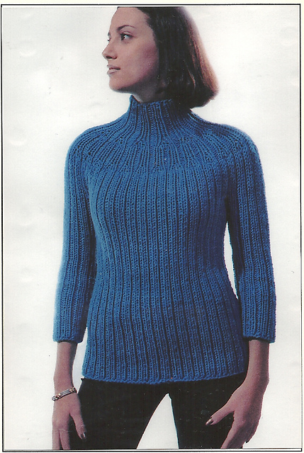 Ribbed Yoke Turtleneck KK110