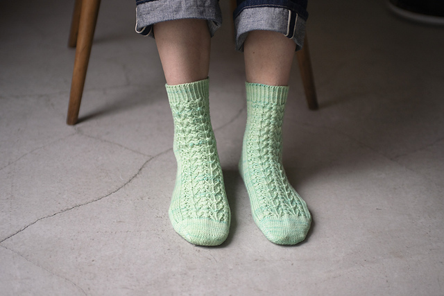 Peafowl's Head Socks