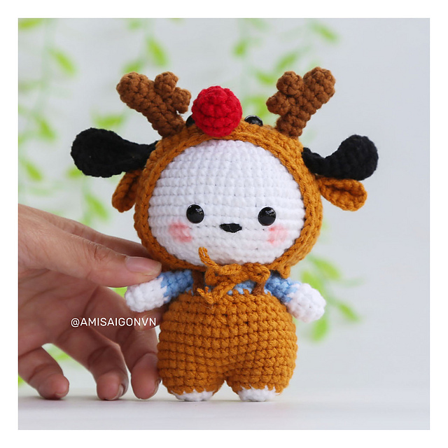 Pochacco Reindeer Amigurumi