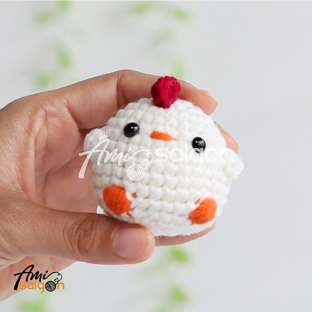 Tiny Chicken Keychain