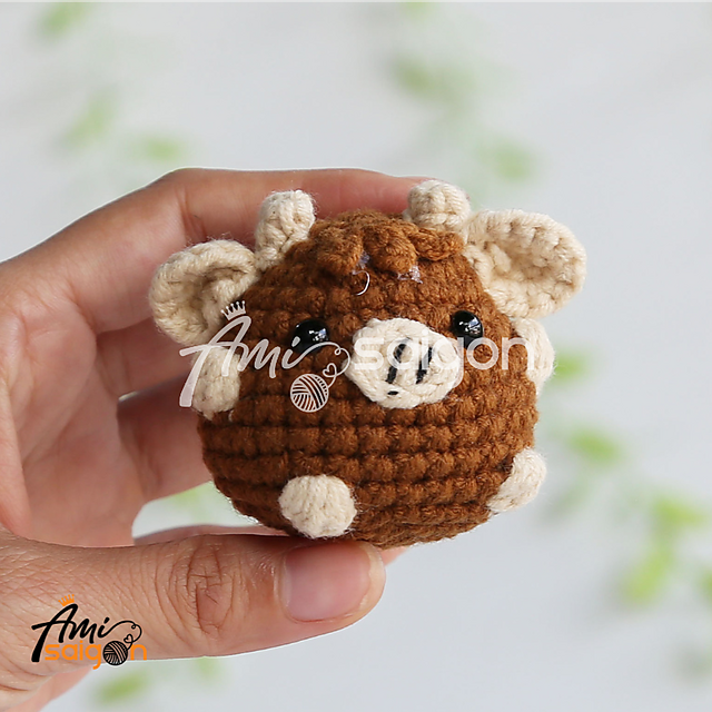 Tiny Cow Keychain