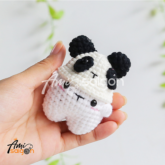 Bear with Panda Hat