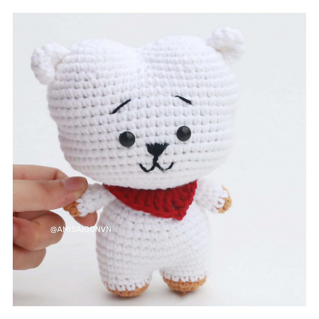 Ravelry: Amigurumi BT21 RJ Sheep pattern by Vui Vui