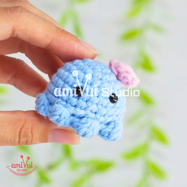 Tiny Octopus Keychain