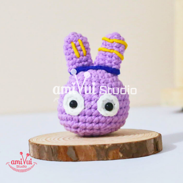 Cute Purple Monster Keychain