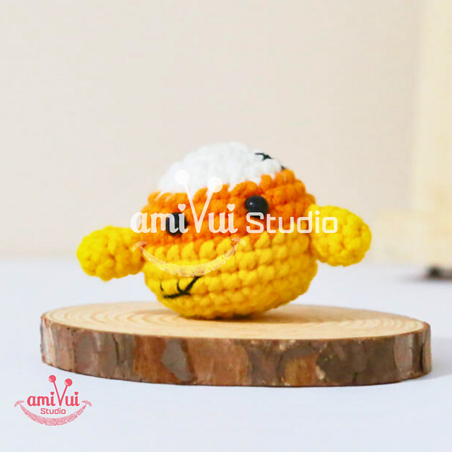 Candy Corn Halloween Keychain