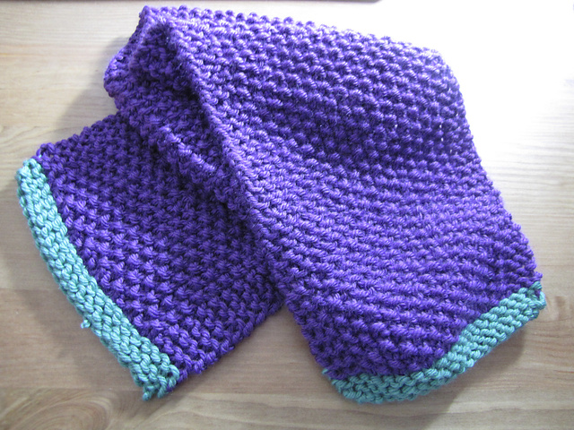 Moss Stitch Scarf