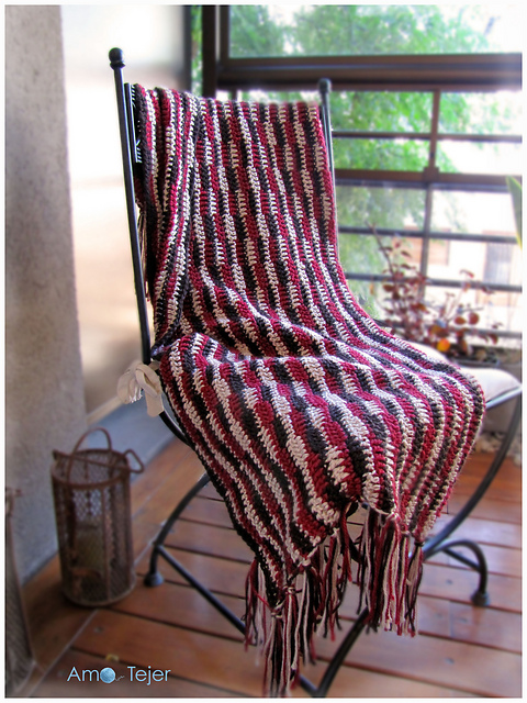 Three-Color Throw