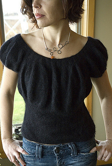 26 Sweater with Gathered Top