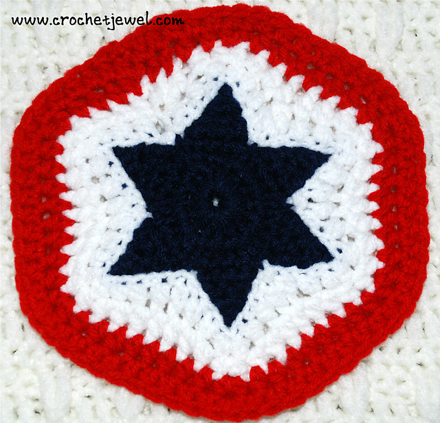 4th of July Star Potholder