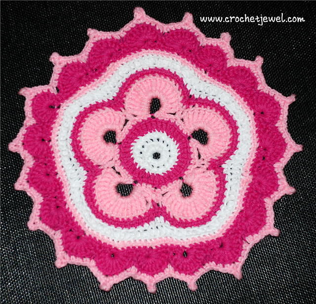 Colorful Petal Doily