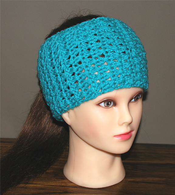 Crossed Double Crochet Headband