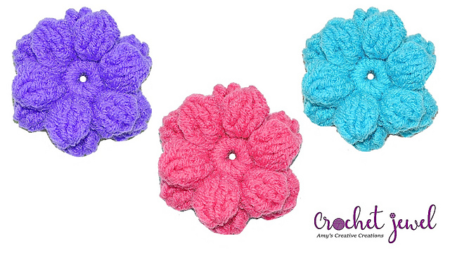 Puff 3D Flower