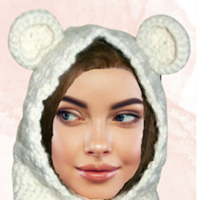 Adult or Child Bear Cowl