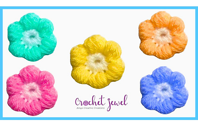 Puff Stitch Flower